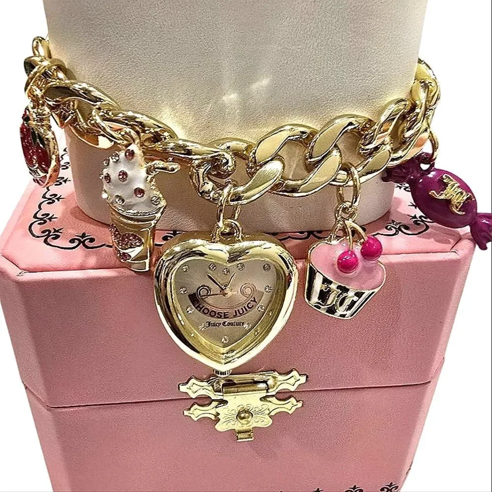 Juicy Couture Gold‎ Charm Bracelet Watch